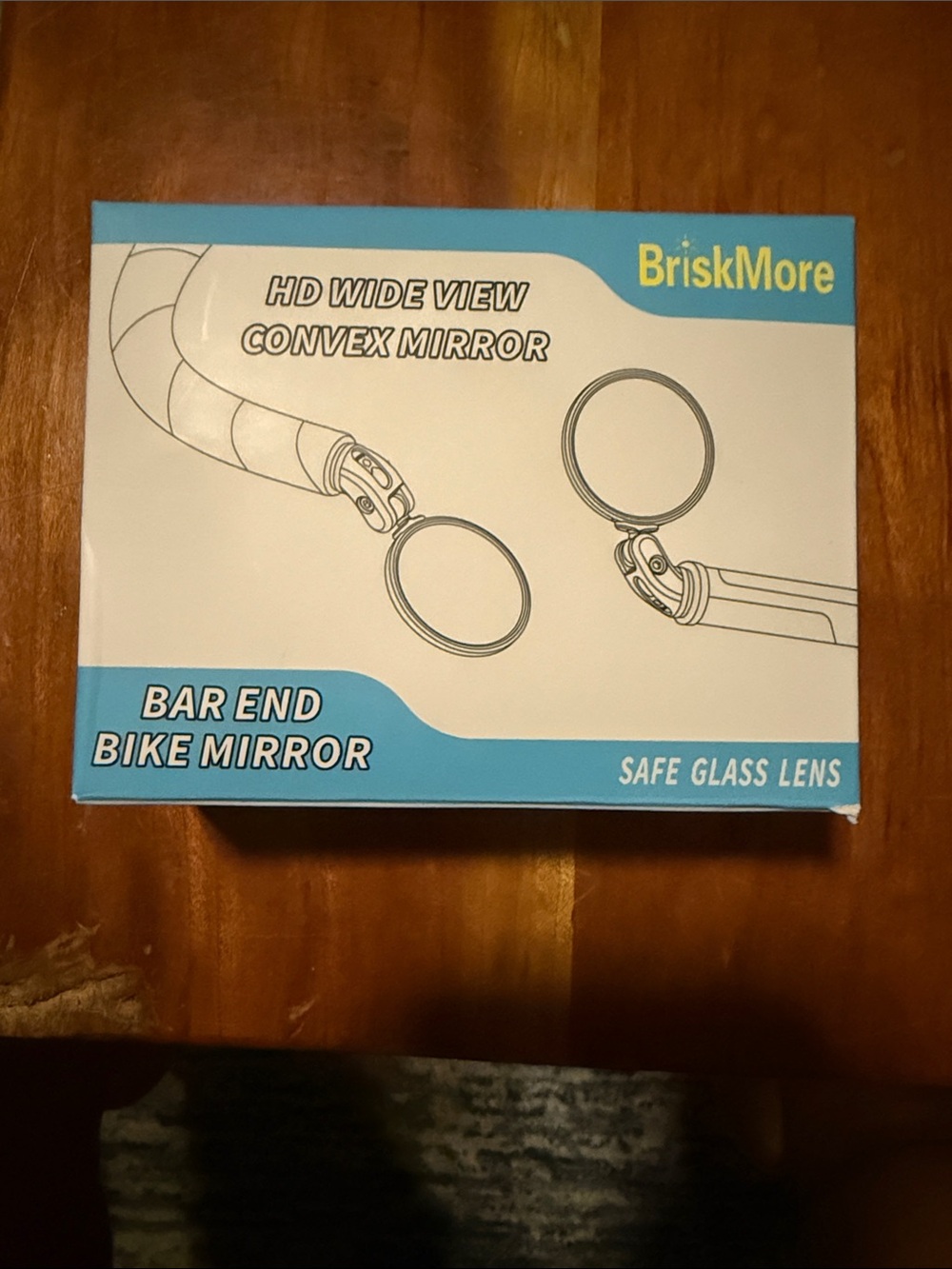 Set of two BriskMore 3” bar end bike mirrors NIB.